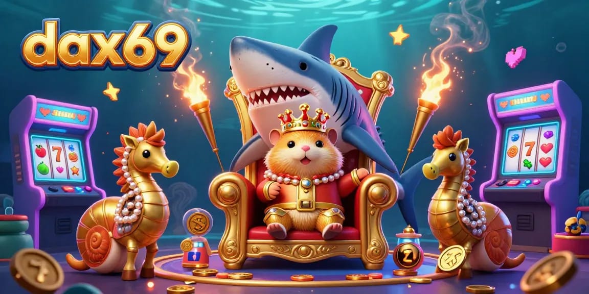 Memainkan dax69 dengan taruhan seru dan ikan besar dalam ilustrasi kasino 3D yang megah.