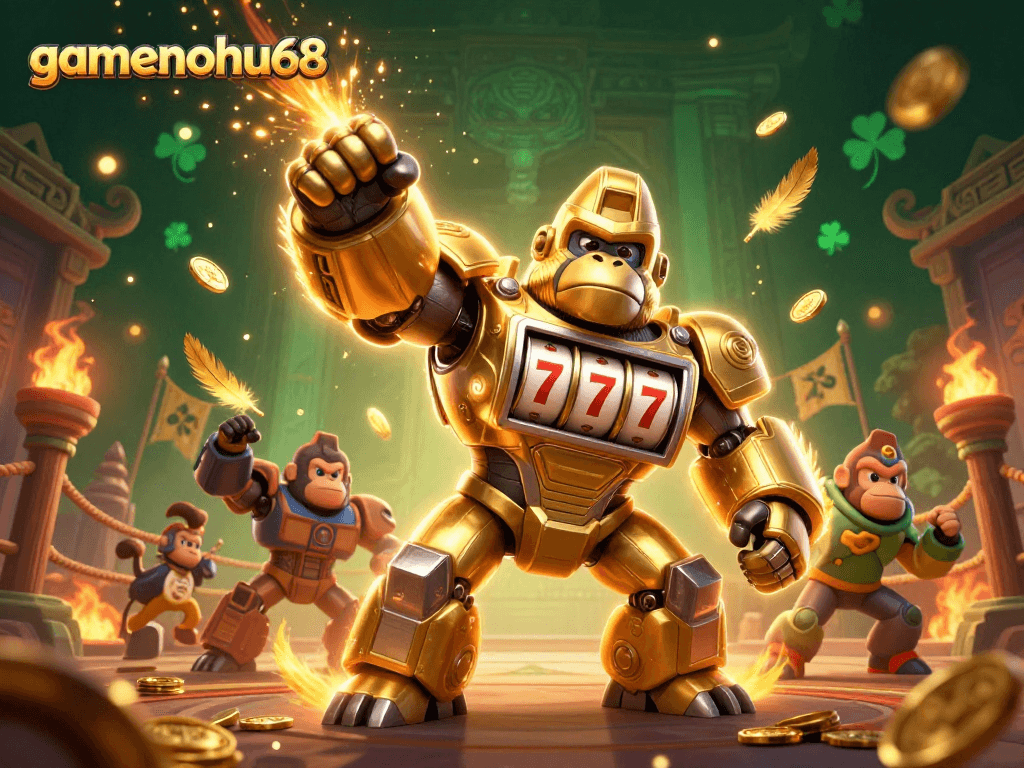 Spin to win at gamenohu68 with exciting slot action and vibrant casino elements!