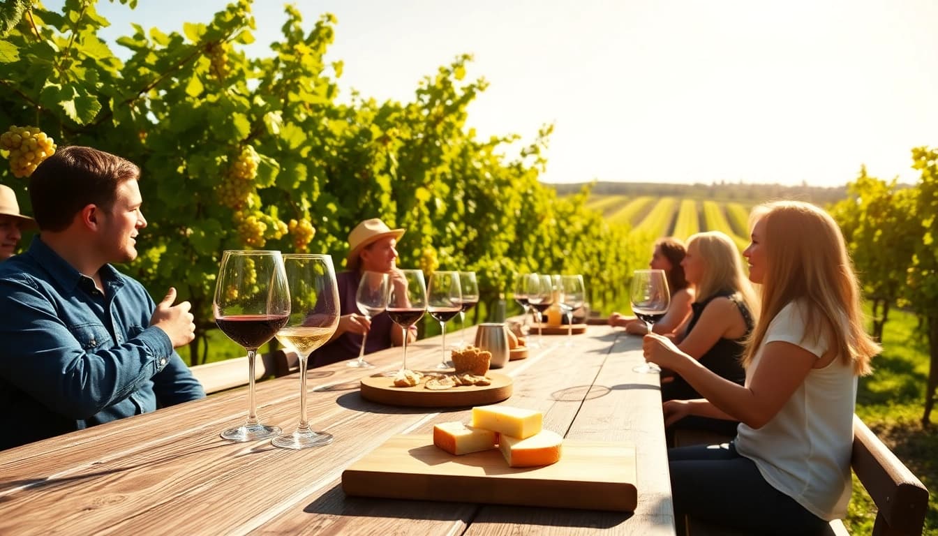 Engage in winery tours clarksburg amidst inviting vineyards and fine wine tasting experiences.