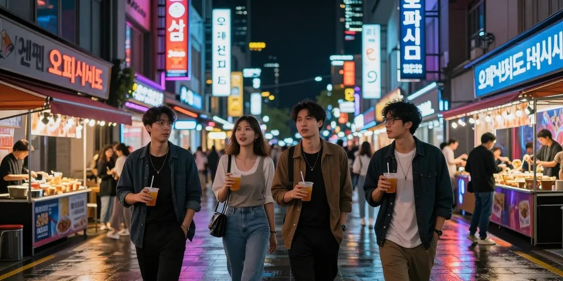 Experience vibrant nightlife with 오피사이트 in urban entertainment district.
