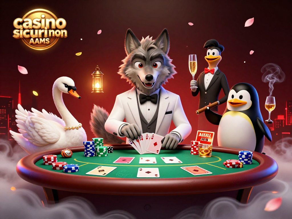Gioca ai casino sicuri non AAMS con una scena vivace e dettagliata di personaggi e elementi del gioco.
