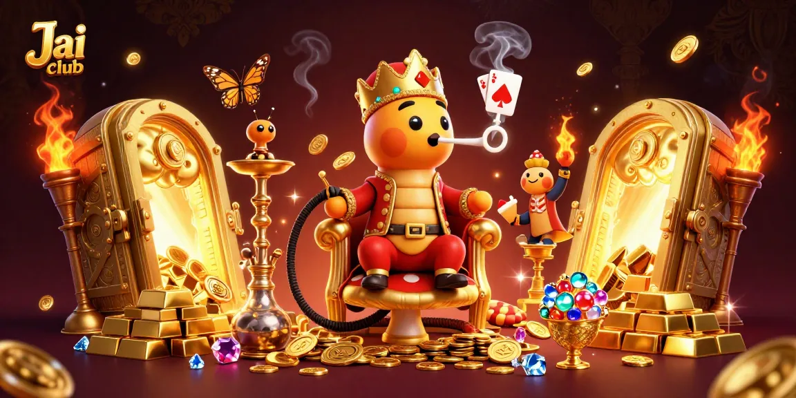 Engage in thrilling gameplay with Jai club's vibrant casino scene, featuring a lavish hookah-master and riches.