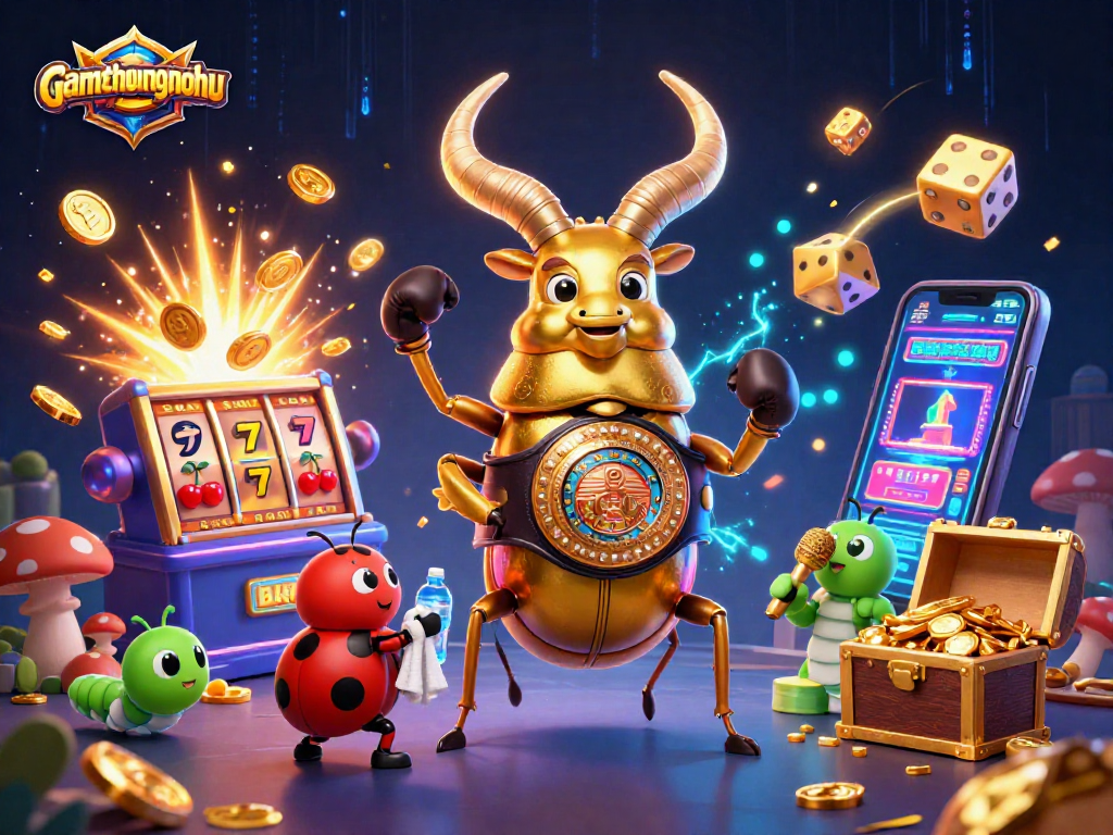 Experience the thrill of gamethuongnohu with a vibrant casino scene featuring iconic characters and elements.