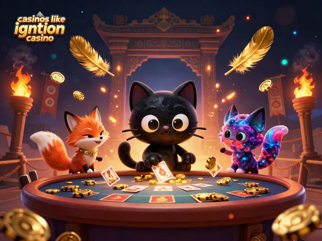 Experience the excitement of casinos like Ignition Casino with this vibrant cosmic gaming illustration.