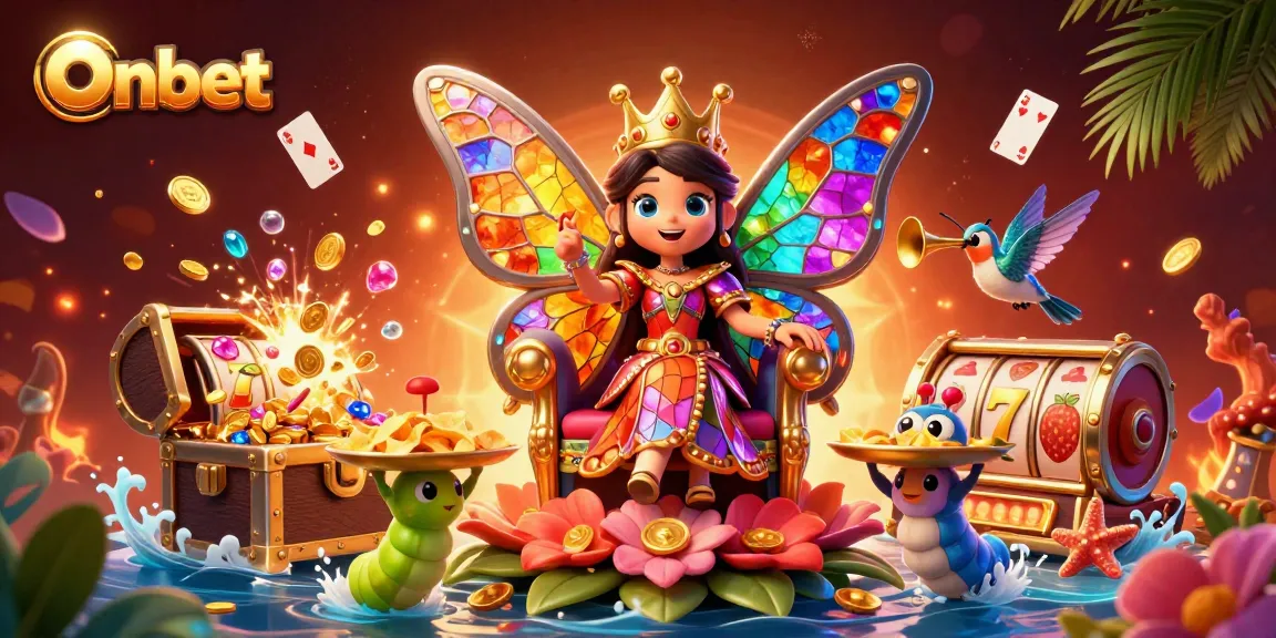 Play casino games with Onbet’s colorful characters in an enchanting 3D scene.