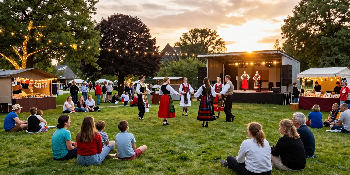 M98 ล๊อตเว็บตรง 2026 showcased at a lively Breton cultural festival in the park, capturing the essence of tradition and community.