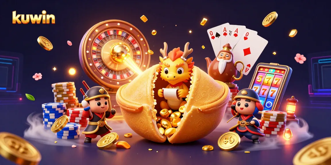 Kuwin enhances your gaming adventure with vibrant golden fortunes and epic casino scenes.