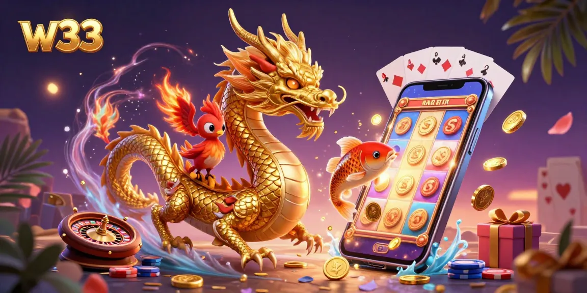Experience w33 through immersive golden dragon-themed slots with engaging gameplay.