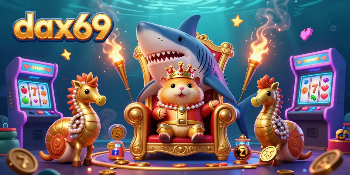 Memainkan dax69 dengan taruhan seru dan ikan besar dalam ilustrasi kasino 3D yang megah.