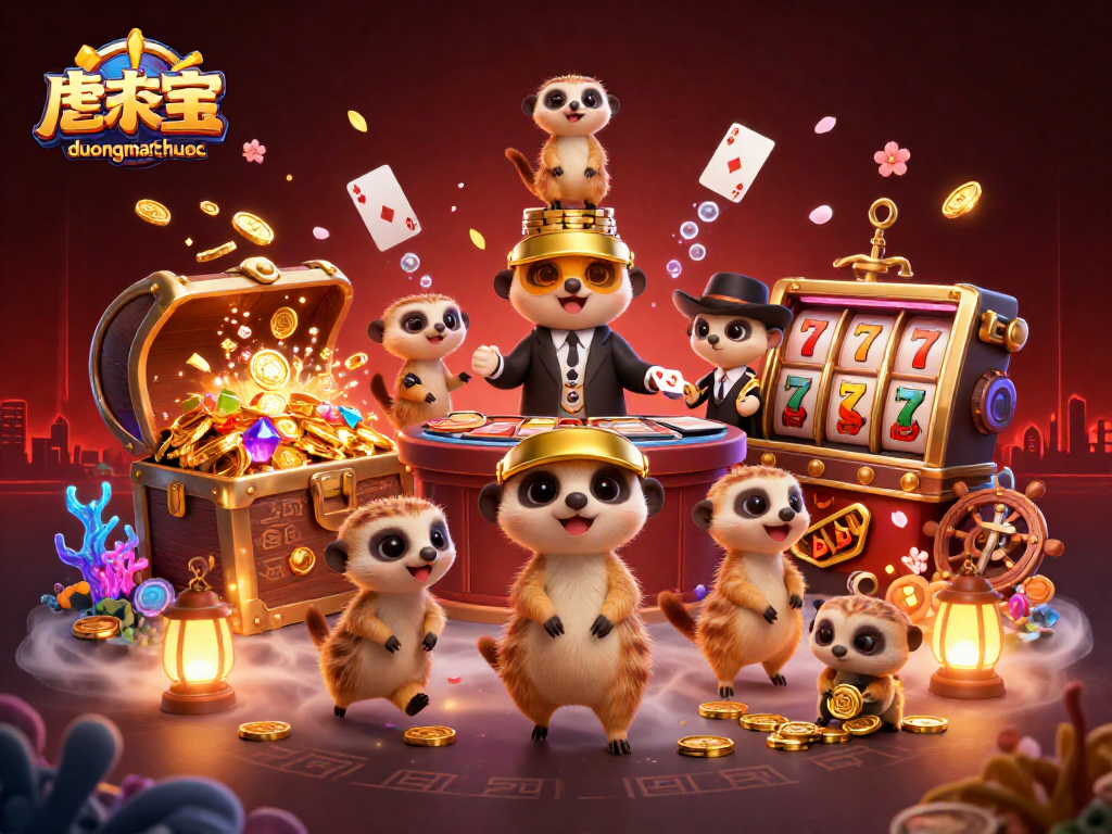 Experience duongmatchuoc with meerkats operating an exciting casino game in an immersive underwater scene.