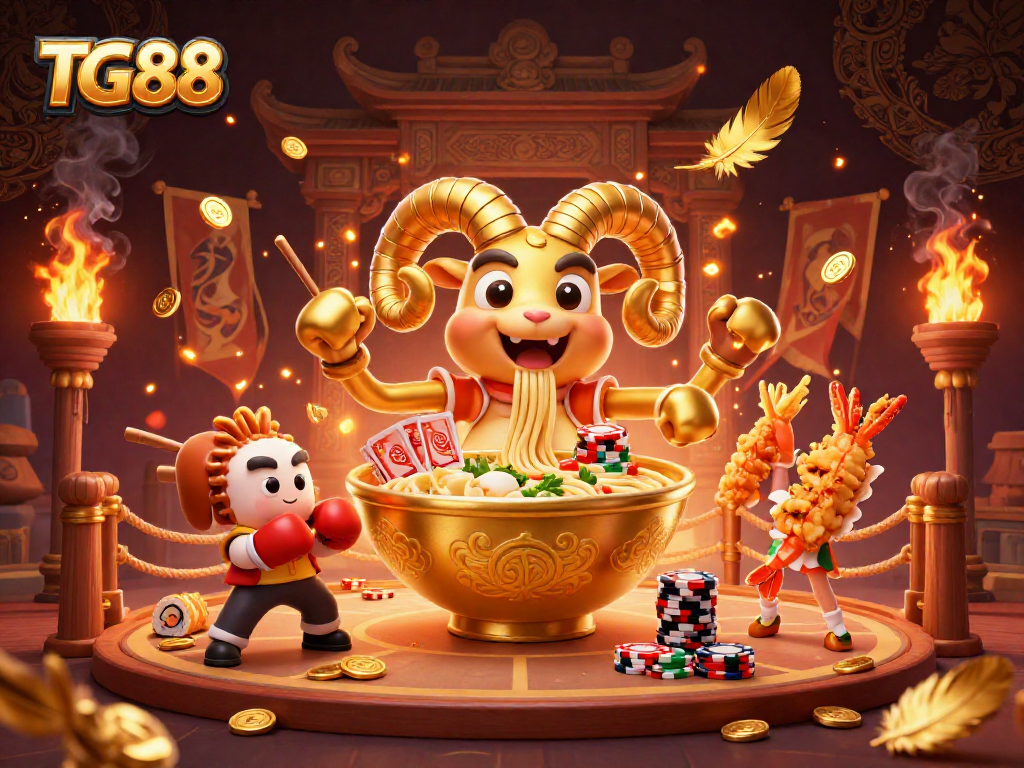 Experience thrilling cockfighting action at TG88 with dynamic visuals and vibrant characters.