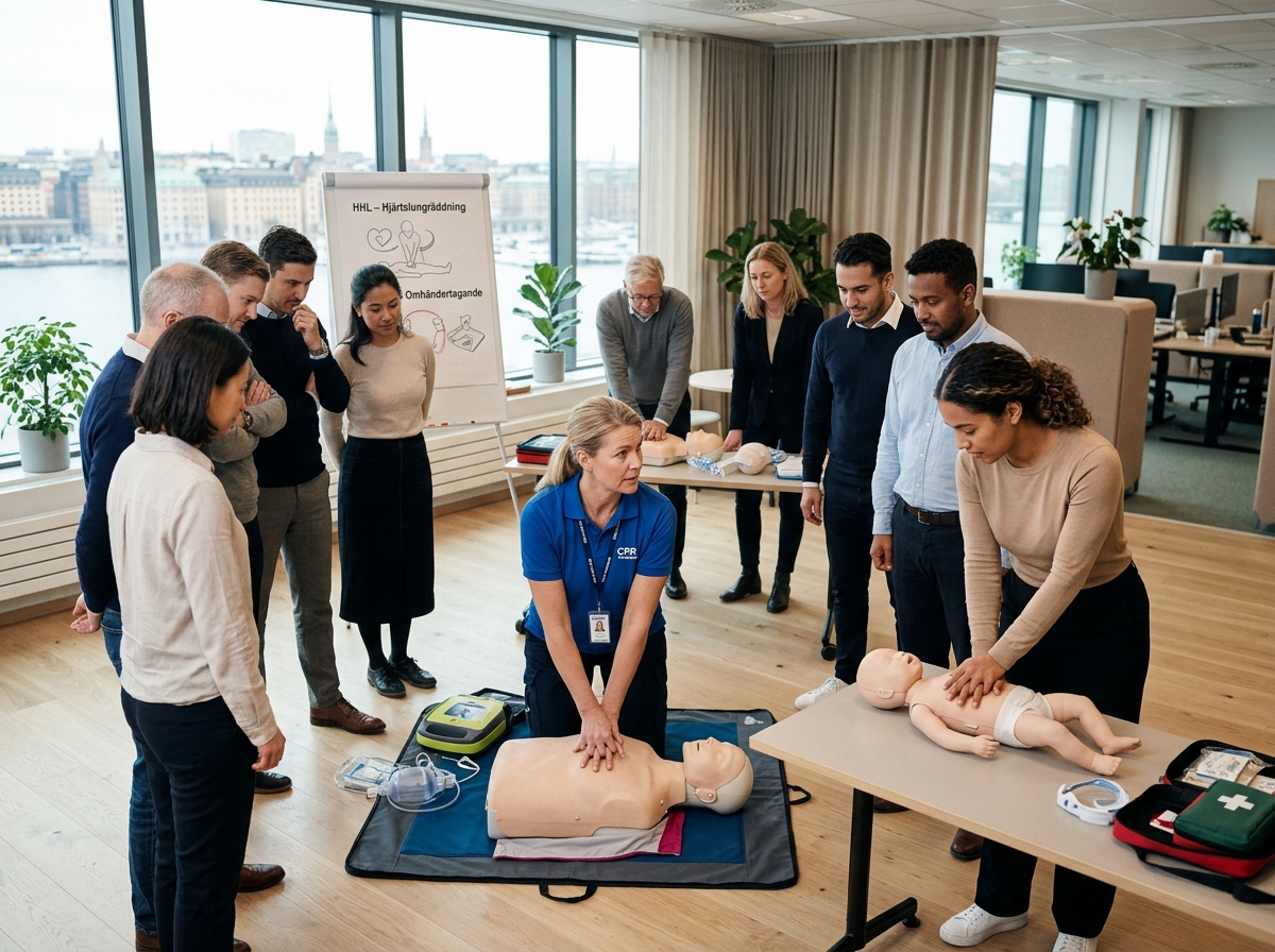 HLR kurs Stockholm med fokus på trygghet och säkerhet