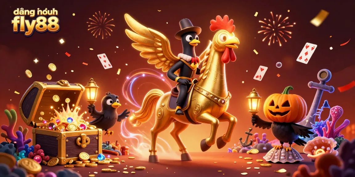 Experience the thrill of đăng nhập fly88 with vibrant casino elements and mystical characters in full action.