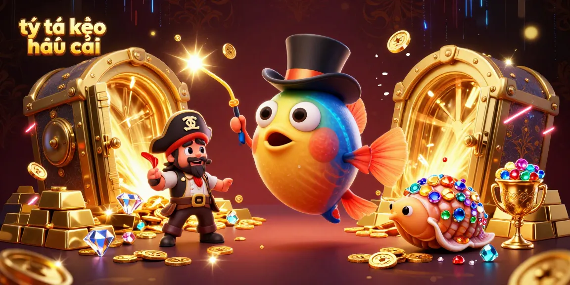 Experience thrilling gaming action with tỷ lệ kèo nhà cái in a vibrant deep-sea illustration featuring adventurous characters.