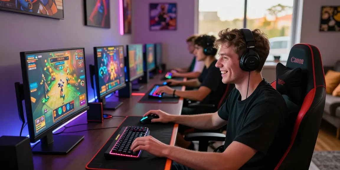 Players enjoying an immersive gaming experience on situs raja with vibrant graphics and engaging atmosphere.