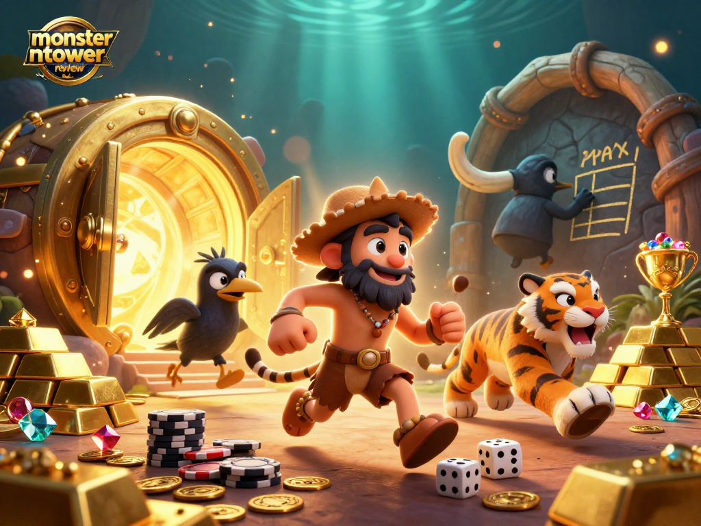 Engage with the thrilling features of monstertowerreview while exploring a vibrant prehistoric casino.
