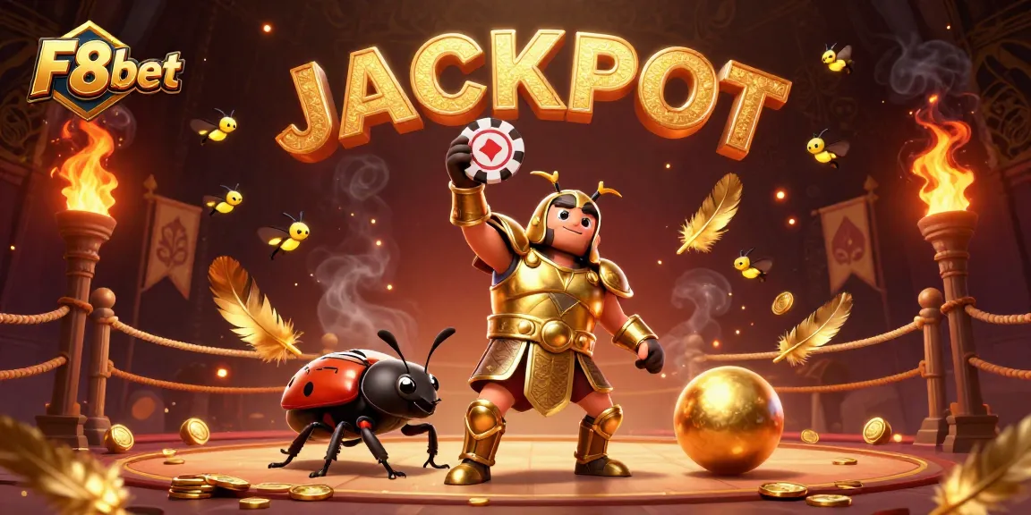 Win big at F8bet with exciting games featuring gladiator beetles and falling coins.
