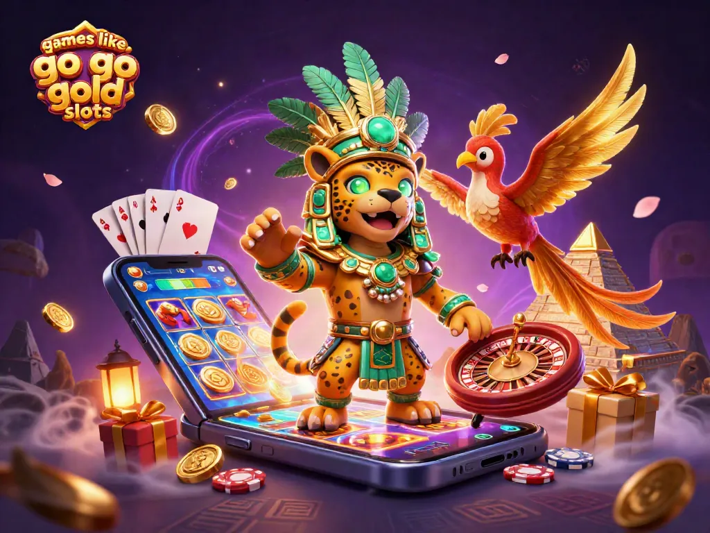 Experience exciting games like go go gold slots with a majestic Mayan priest and vibrant gaming elements.