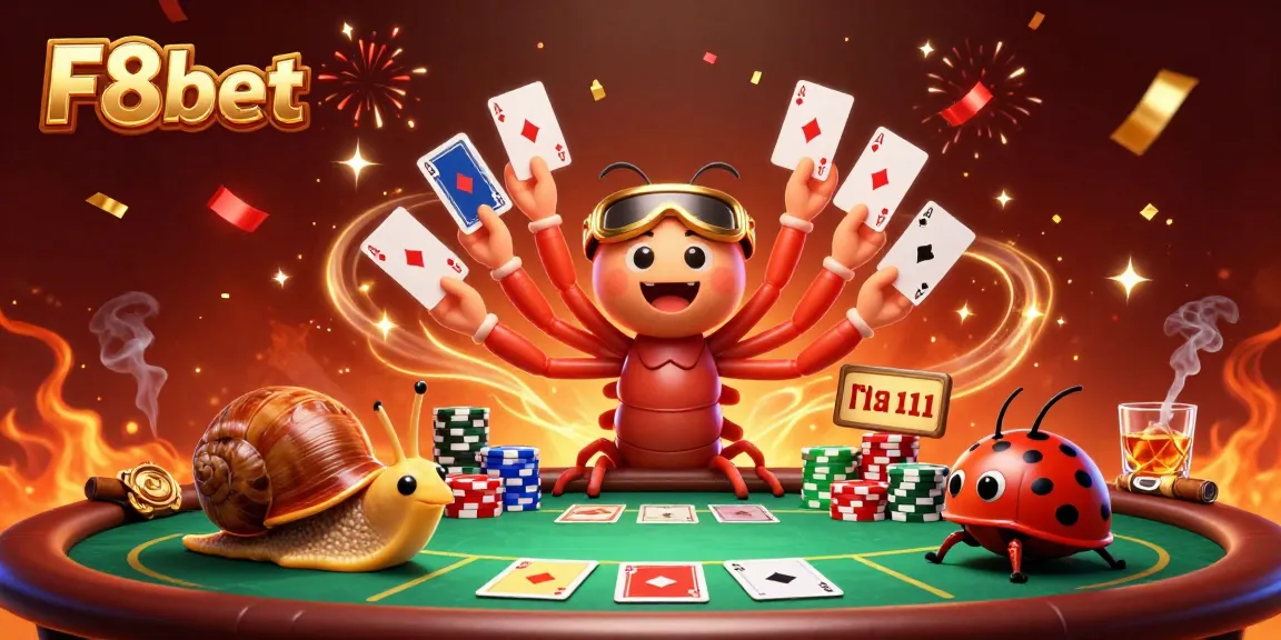 Experience thrill at F8bet casino with a dynamic millipede dealer and massive chip stacks.