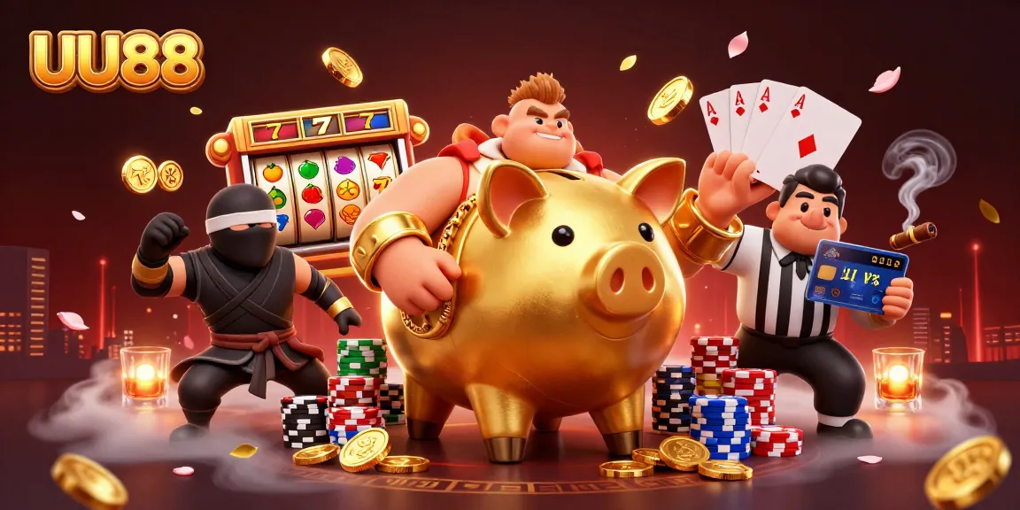 Join the excitement at UU88 with a sumo banker, ninja, and samurai in a rich gambling scene.