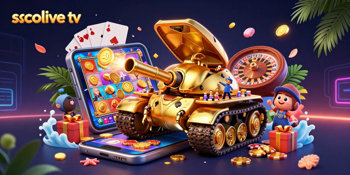 Experience vibrant gaming action with socolive tv in this dynamic 3D casino scene.
