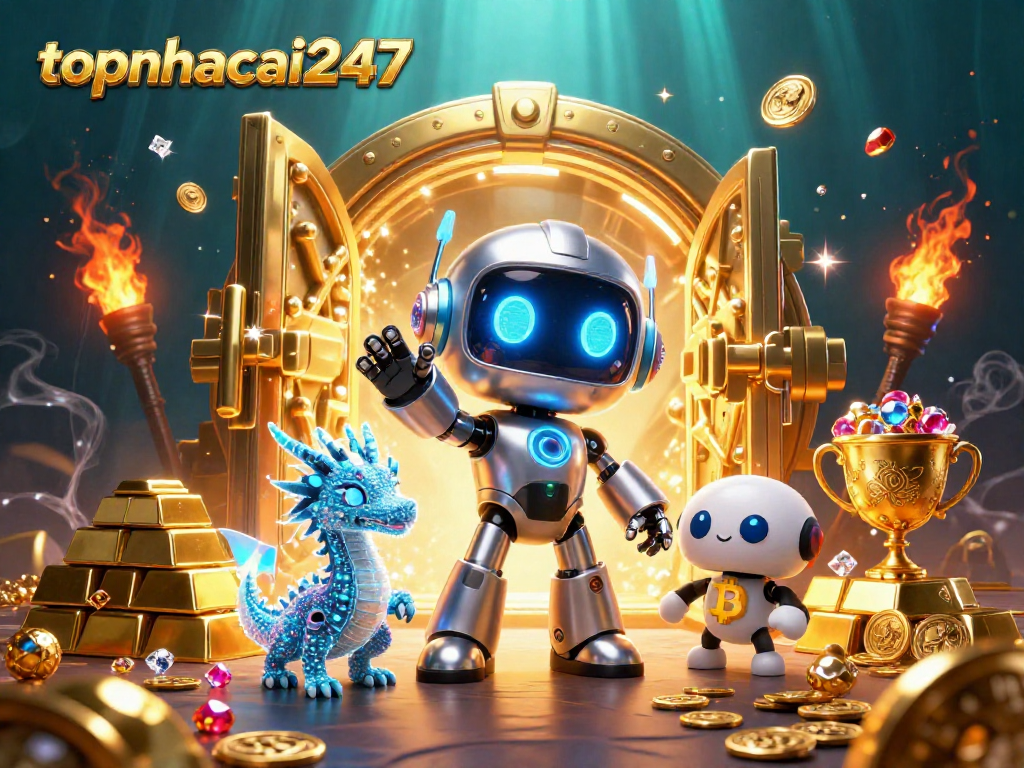 Get engaged with topnhacai247, a captivating 3D scene showcasing a futuristic casino world.
