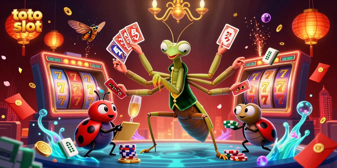 Experience thrilling toto slot action in a 3D vibrant casino scene featuring charismatic characters and dynamic elements.