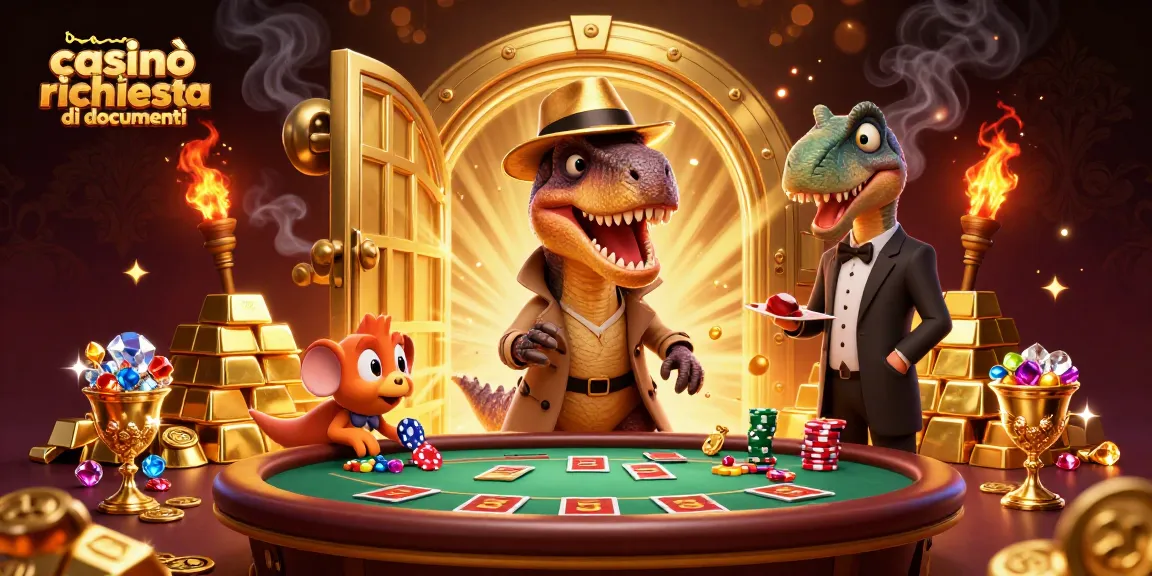 Scopri il casinò senza richiesta di documenti con un velociraptor al tavolo da blackjack.