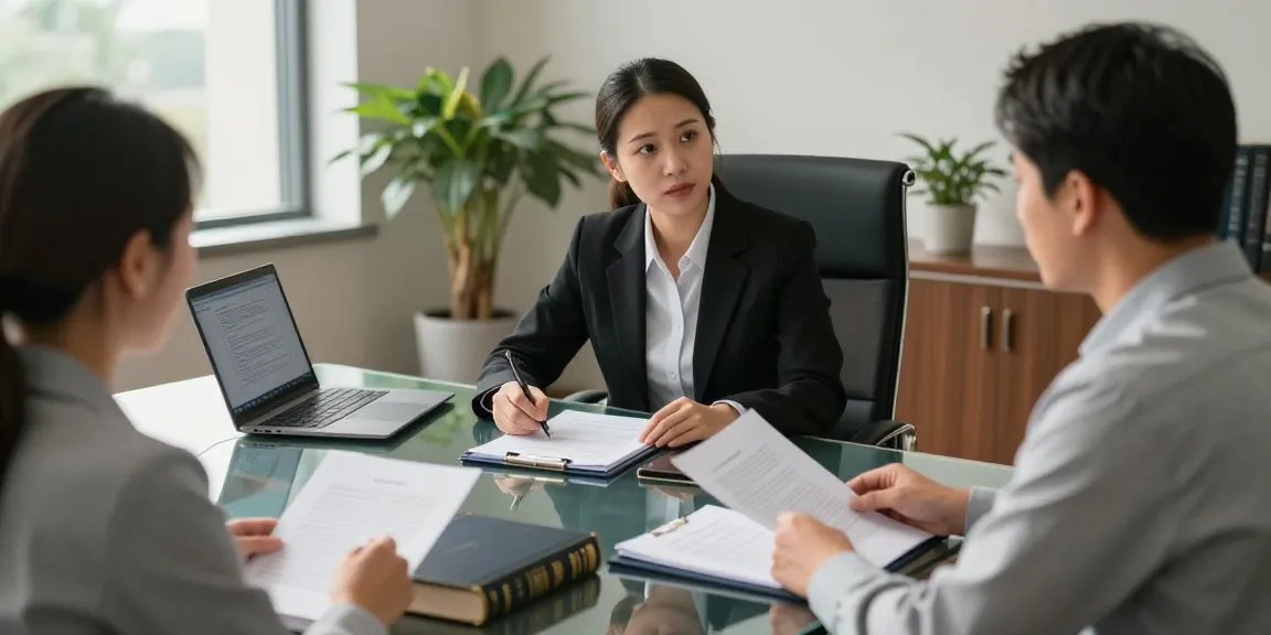DUI attorney Cobb County Georgia consulting with a client in a modern office setting, showcasing professional legal expertise.