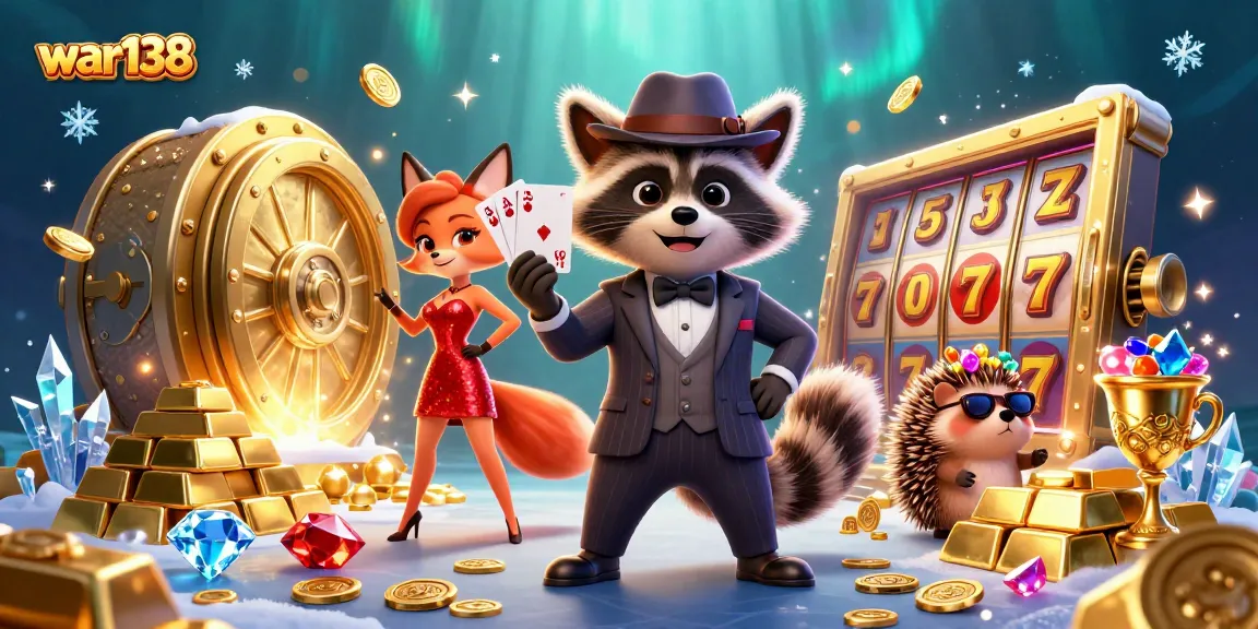 Win big with war138 and explore exciting slots amidst sparkling treasures and vibrant game elements.