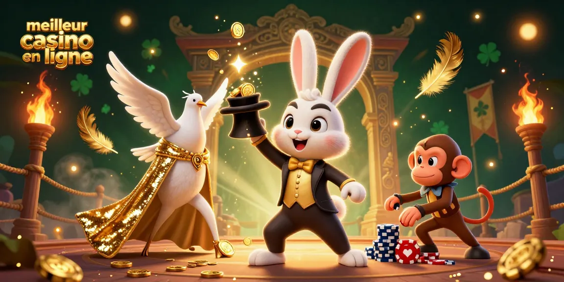 Illustration dynamique représentant le meilleur casino en ligne avec des personnages animés du jeu.