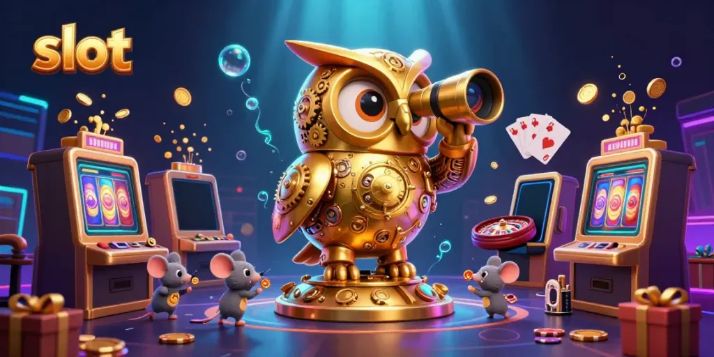 Mendorong pemain untuk menikmati slot dengan ilustrasi kasino 3D yang kaya dan detail.