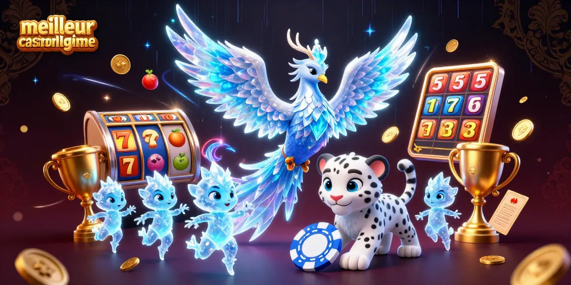 Jouez au meilleur casino en ligne avec une scène dynamique et colorée pleine d'énergie et de jeux captivants.