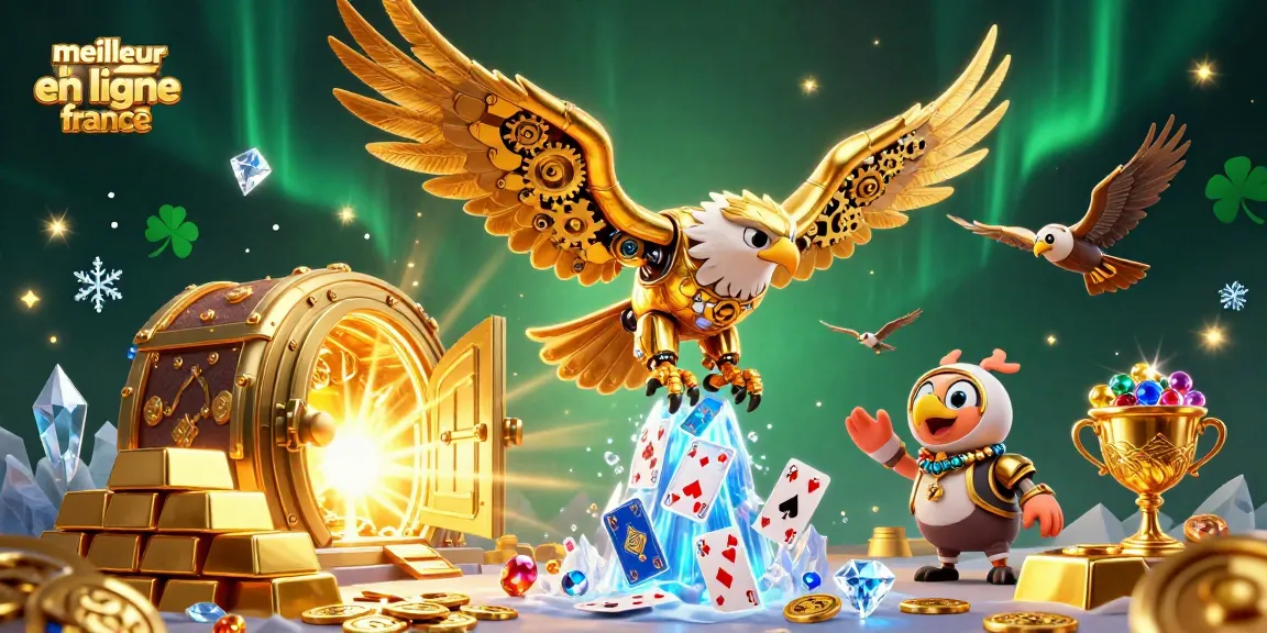 Découvrez le meilleur casino en ligne France avec cette scène animée de jeux et de gains.