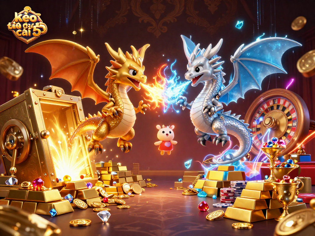 Experience the excitement of kèo nhà cái 5 with dynamic dragons and rich casino treasures.