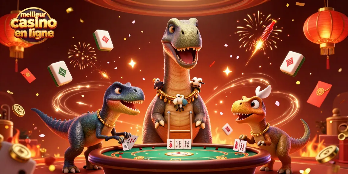 Illustration dynamique sur le meilleur casino en ligne avec des personnages amusants jouant au poker.