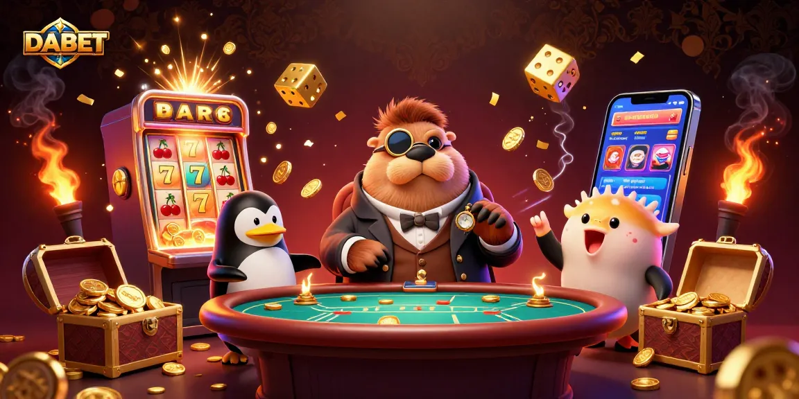 DABET showcases a lively underwater poker scene with unique characters, engaging casino elements, and thrilling gameplay dynamics.