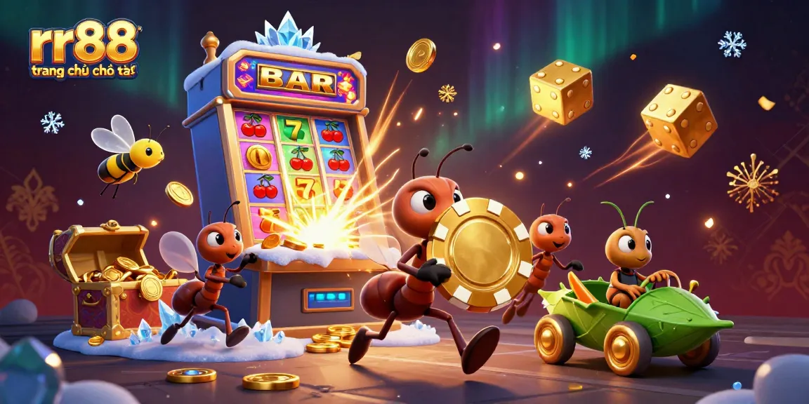 Experience the excitement of rr88 trang chủ chính thức with a vibrant heist of golden poker and casino elements!