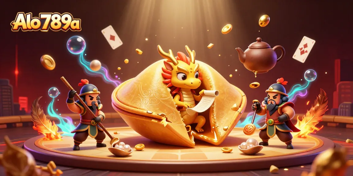 Alo 789a showcases a vibrant digital illustration of cockfighting action with dynamic gold and dragon elements.