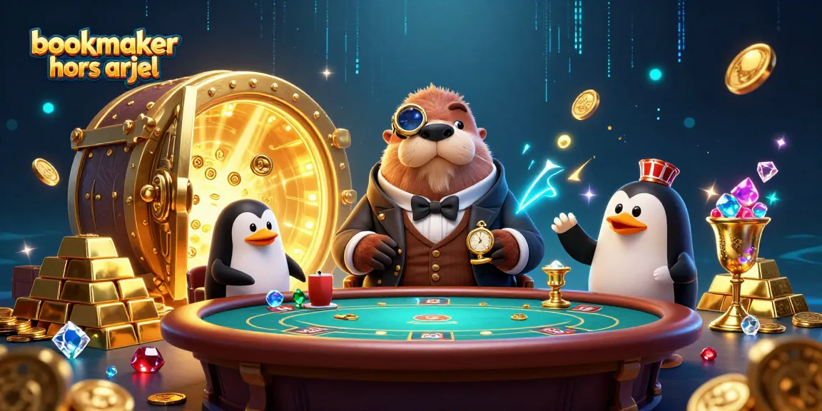 Le bookmaker hors arjel propose une illustration de jeu sous-marin captivante avec des personnages animés.
