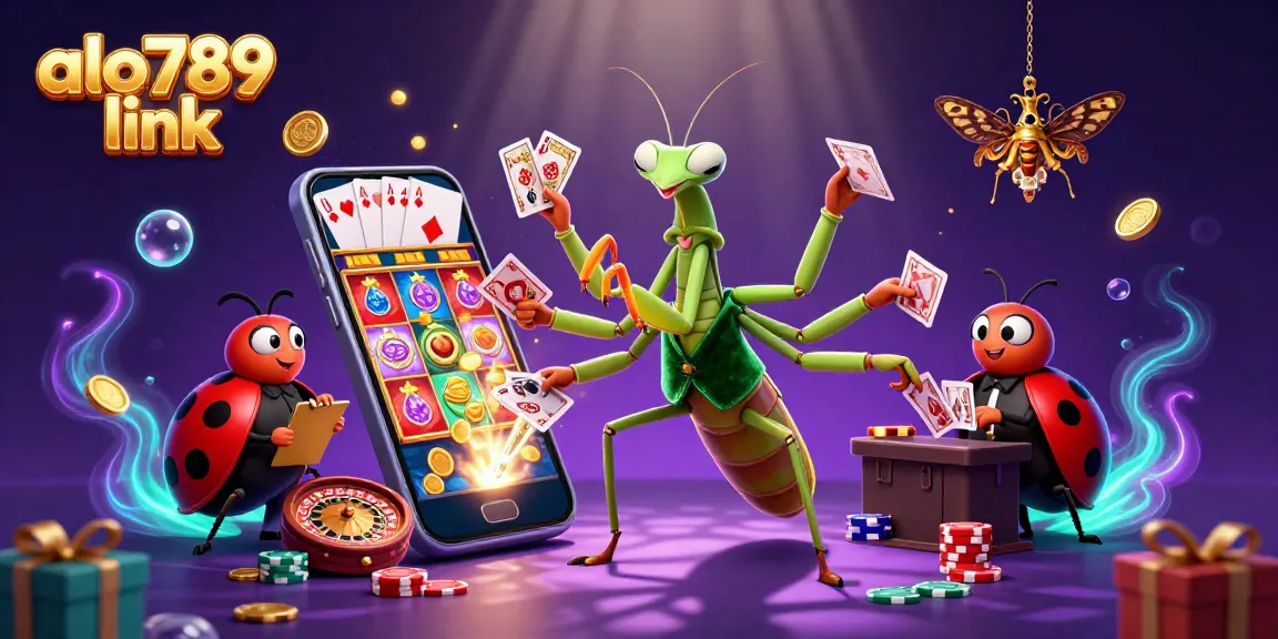 Experience the excitement with alo789 link showcasing a vibrant casino scene filled with slots and action.