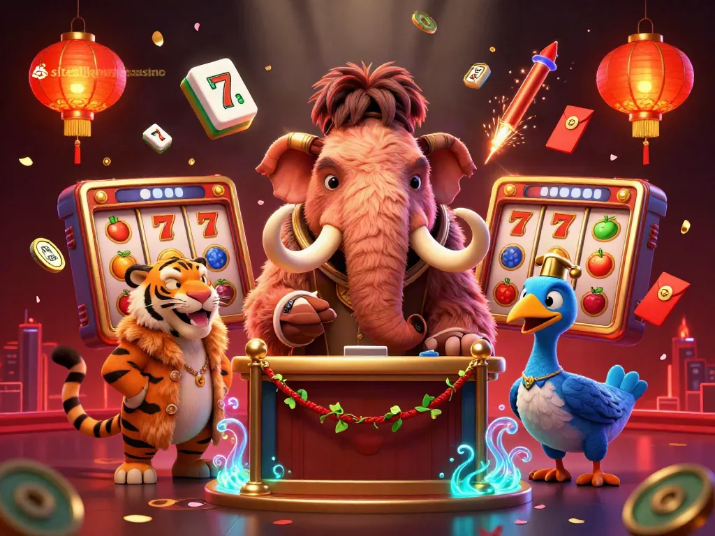 Play at siteslikewildcasino with a vibrant 3D casino scene featuring unique characters and dynamic game elements.