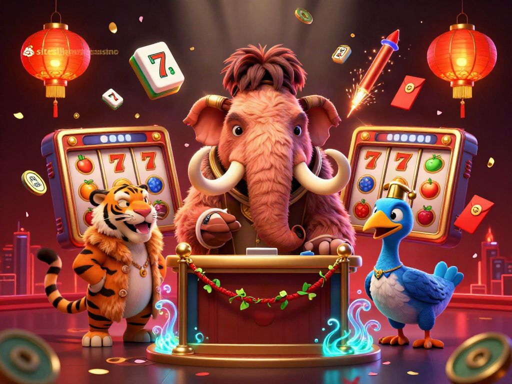 Play at siteslikewildcasino with a vibrant 3D casino scene featuring unique characters and dynamic game elements.