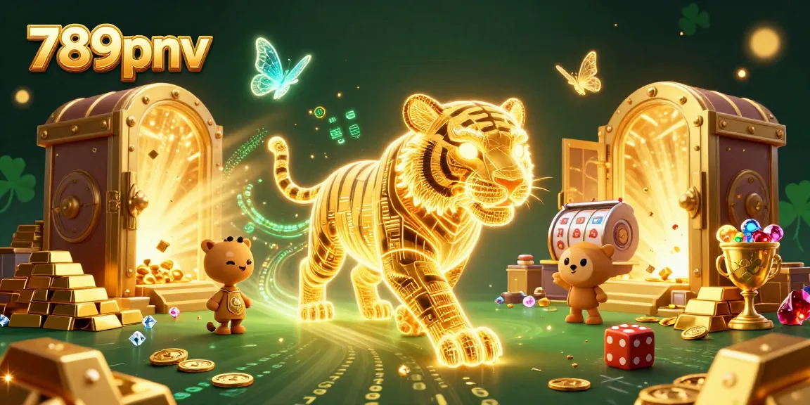 Win big with 789pnv in a vibrant casino scene showcasing golden treasures and thrilling gameplay.