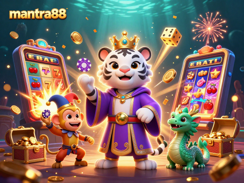Engage with mantra88 and win big in this thrilling online casino experience featuring vibrant characters and dynamic games.