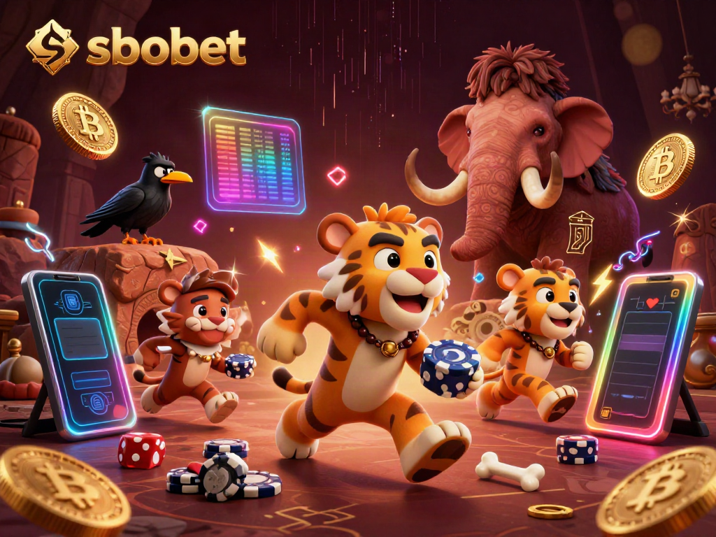 Experience sbobet action with caveman and sabertooth duo at a prehistoric casino.
