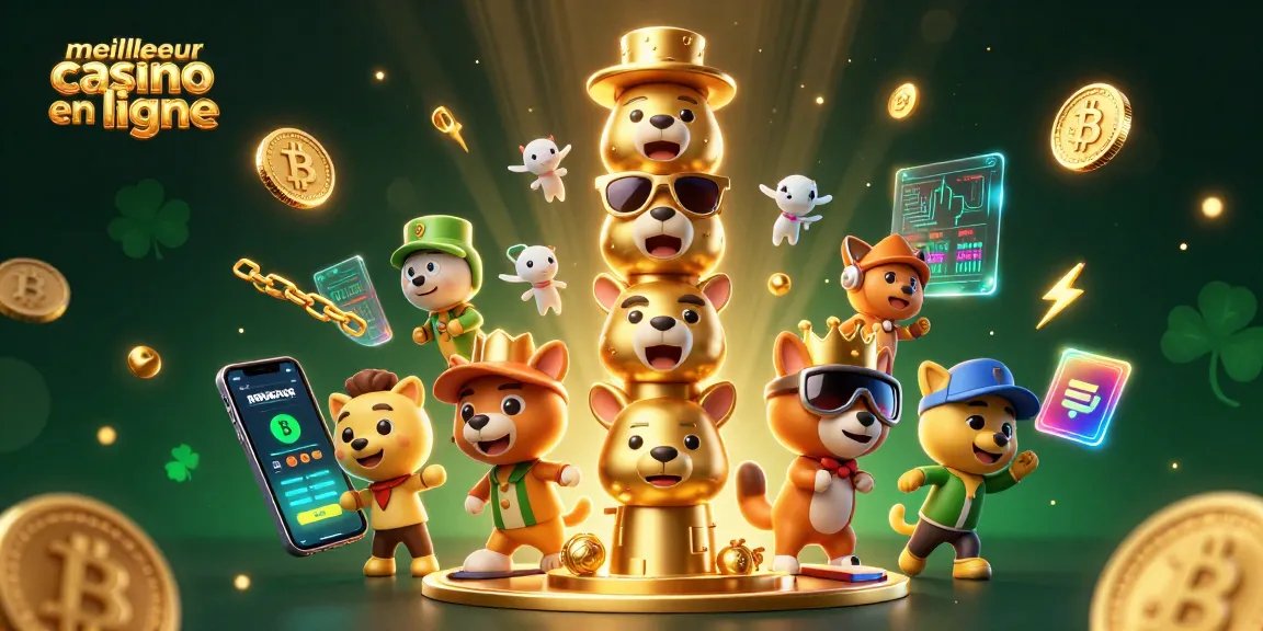 Jouer au meilleur casino en ligne avec des personnages animés et des éléments crypto étincelants.