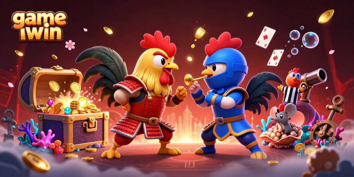 Engage with game iwin in a vibrant, high-energy setting that highlights intense competition and colorful gaming elements.