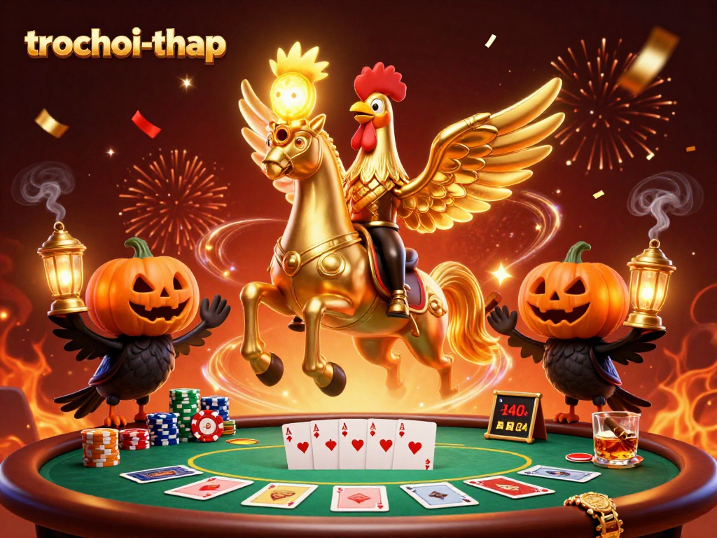 Engage in the exciting trochoi-thap gameplay with thrilling characters and vibrant casino elements.