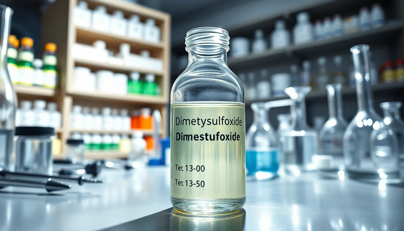 Experimenting with dimethylsulfoxide in a professional laboratory setting.